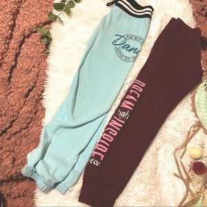 📚4/$20 JUSTICE GIRLS SWEATPANTS BUNDLE 2 pieces